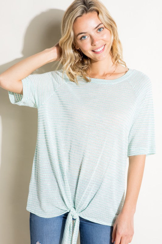 Knit Jersey Boxy Top