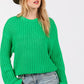 SAGE + FIG Round Neck Drop Shoulder Sweater