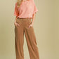 Umgee Elastic Waist Baggy Fit Pants with Pockets