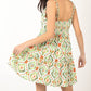 VERY J Floral Back Smocked Ruffled Mini Dress