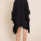 Wide sleeves ruffle kimono KRT1650-1