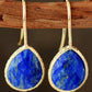 Handmade Natural Stone Teardrop Earrings