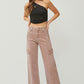 RISEN Full Size High Rise Wide Leg Cargo Jeans