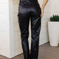 Tanya Control Top Faux Leather Pants in Black