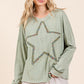 Mittoshop Mineral Wash Star Patch Long Sleeve T-Shirt