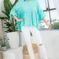 Plus Solid Button Down Blouse