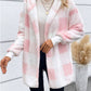 Plaid Long Sleeve Hooded Coat