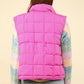 VERY J Zip Up Puffer Padded Warm Vest