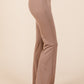 Mittoshop Stretchy Soft Elastic Waist Flare Pants