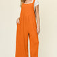 Double Take Full Size Texture Sleeveless Wide Leg Overall