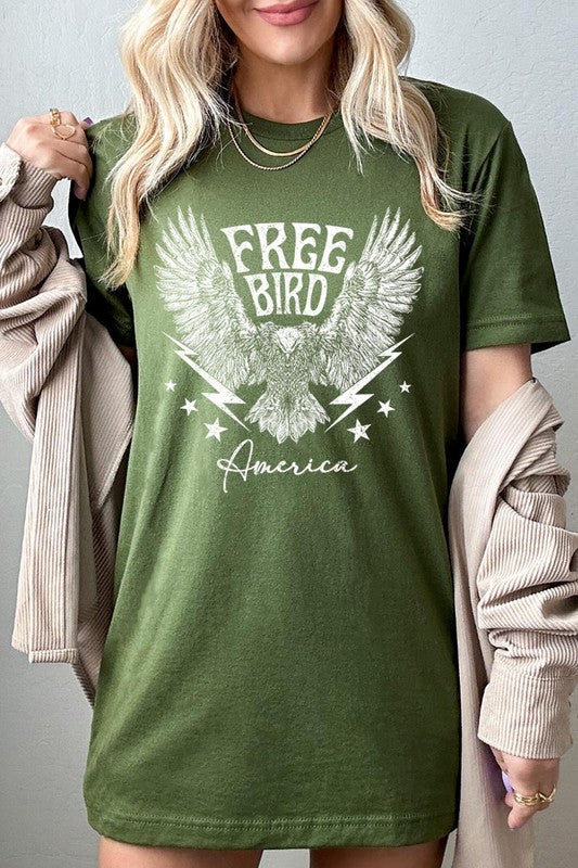 Free Bird America Graphic T Shirts