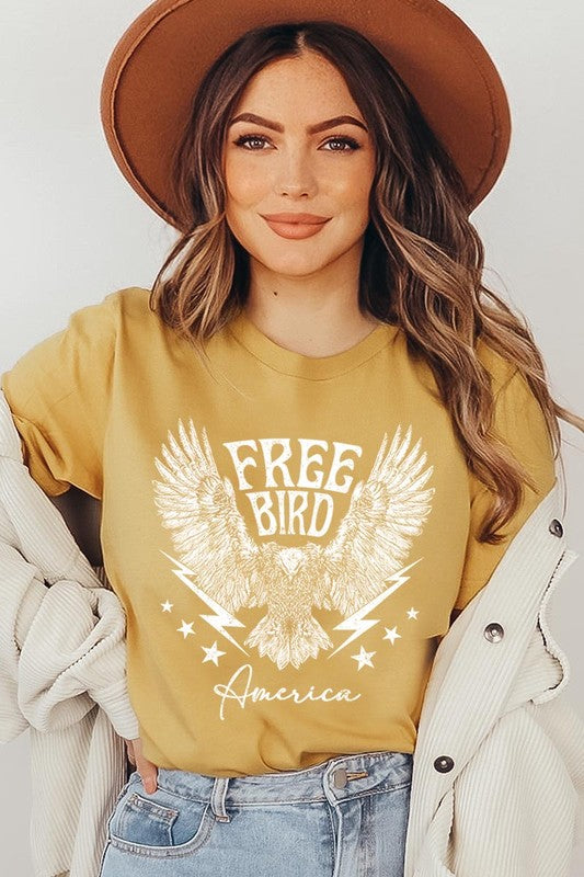 Free Bird America Graphic T Shirts