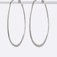 70 MM Oval Hoop Earrings