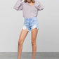 Ripped Frayed Denim Shorts