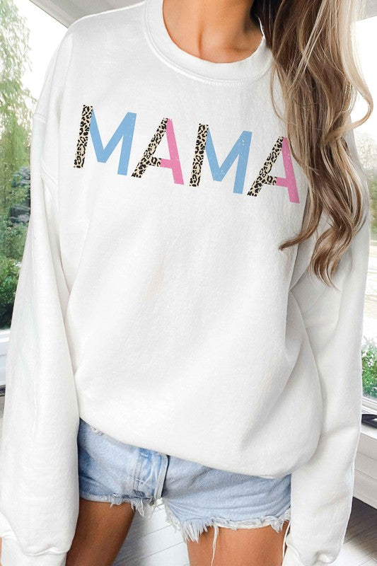 Leopard Mama Graphic Sweatshirt