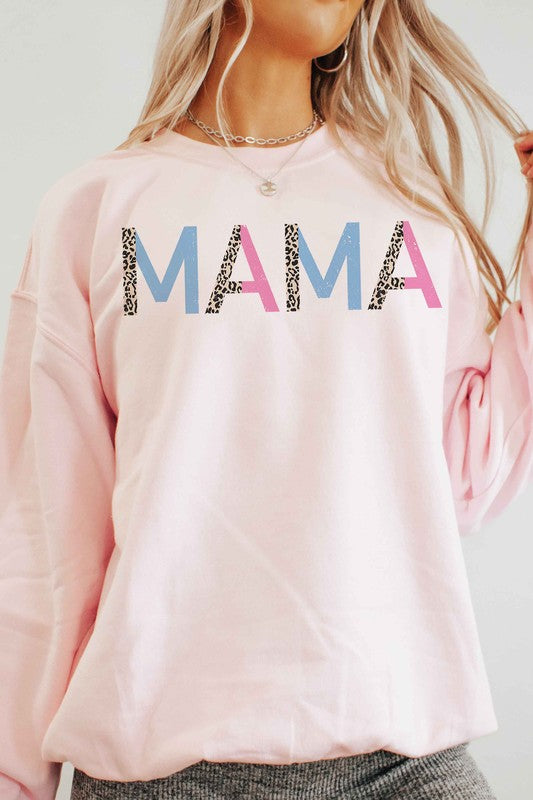 Leopard Mama Graphic Sweatshirt