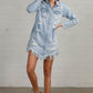 Heavy Body Destroyed Shirt Dress