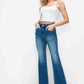 bytos Full Size High Rise Bootcut Jeans with Pockets