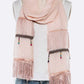 Fringe Tassel Large Oblong Scarf