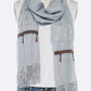 Fringe Tassel Large Oblong Scarf