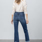 High Stretch Frayed Hem Crop Jeans