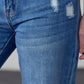 High Rise Straight Ankle Jeans