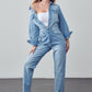 High Waist Flap Pocket Half Button Denim Jumpsuit