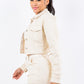 American Bazi Laced Back Cropped Jacket