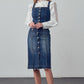 Suspenders Denim Skirt