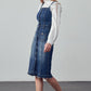 Suspenders Denim Skirt