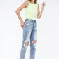 High Rise Straight Jeans