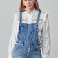 Frayed Overall Romper