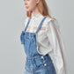 Frayed Overall Romper