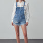 Frayed Overall Romper