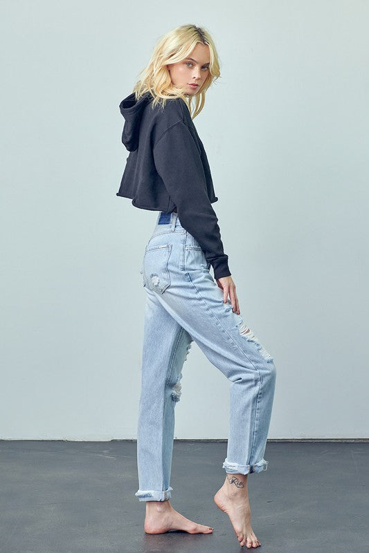 Crossover Boyfriend Jeans