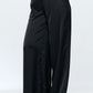 Stretch Satin Pants Elastic Waist and Pockets