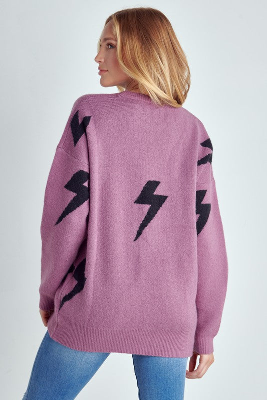 Bolt Long Sleeve Crew Neck Sweater