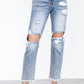 High Rise Straight Jeans