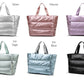 Metallic Puffer Tote