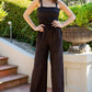 Smocked Bodice Jumpsuit-2 Color