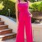 Smocked Bodice Jumpsuit-2 Color