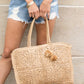 Straw Traveler Tote