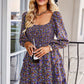 Long sleeve floral dress