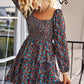 Long sleeve floral dress