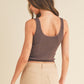 Seamless Reversible Stonewashed Ribbed Tank