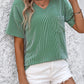 V-Neck Dropped Shoulder T-Shirt