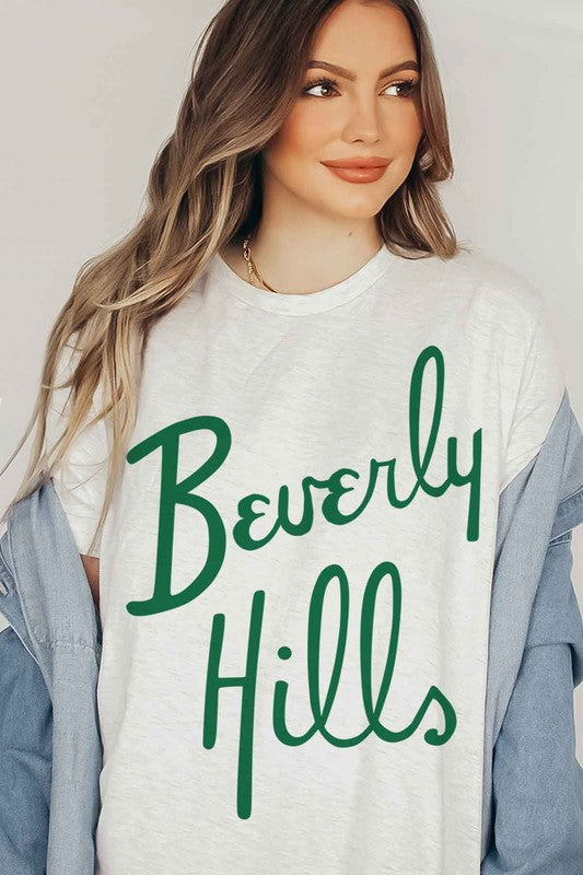 Oversized Beverly Hills Graphic Tee