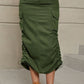 Cargo midi skirt