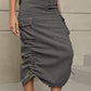 Cargo midi skirt