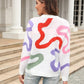 Multi Color Swirl Sweater